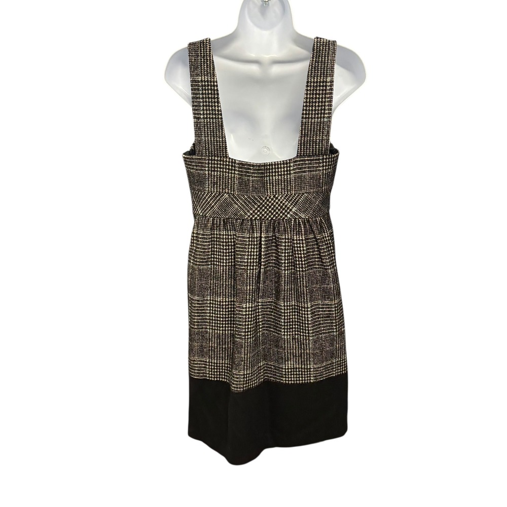 Zara Basic Womens‎ Dress Sleeveless Plaid Black Beige Career Casual - Picture 2 of 8